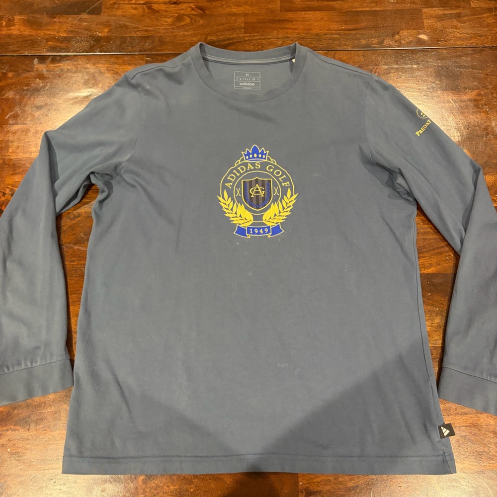 Adidas Golf Men's Blue Long Sleeve Tee | Men’s Medium